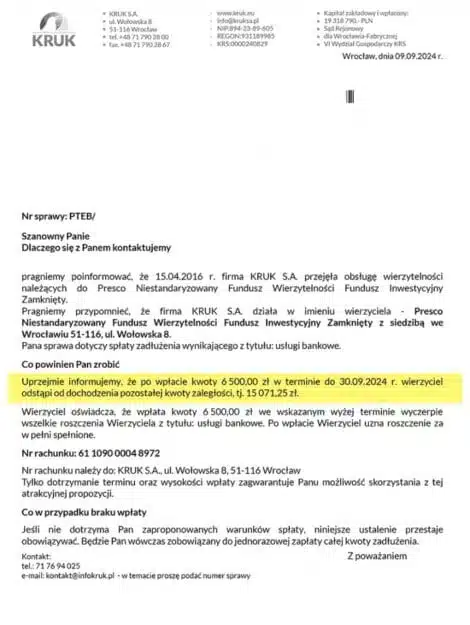 kruk umorzenie 70 procent zadluzenia.png | Masz dług w Kruk i myślisz, że musisz spłacić 100% kwoty, która na nim widnieje? To najczęstszy i najdroższy błąd, jaki popełniają dłużnicy. Prawda jest taka, że w momencie, gdy Twój dług został sprzedany, otworzyła się przed Tobą niepowtarzalna szansa na jego znaczną redukcję.