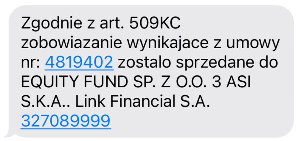 Zawiadomienie o cesji wierzytelności z DeltaWise OÜ do Equity Fund Sp. z o.o. 2 ASI S.K.A. – oficjalny dokument informujący dłużnika o sprzedaży długu i zmianie wierzyciela