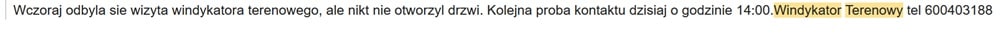 SMS od Deltawise z groźbą wizyty windykatora terenowego - przykład straszaka
